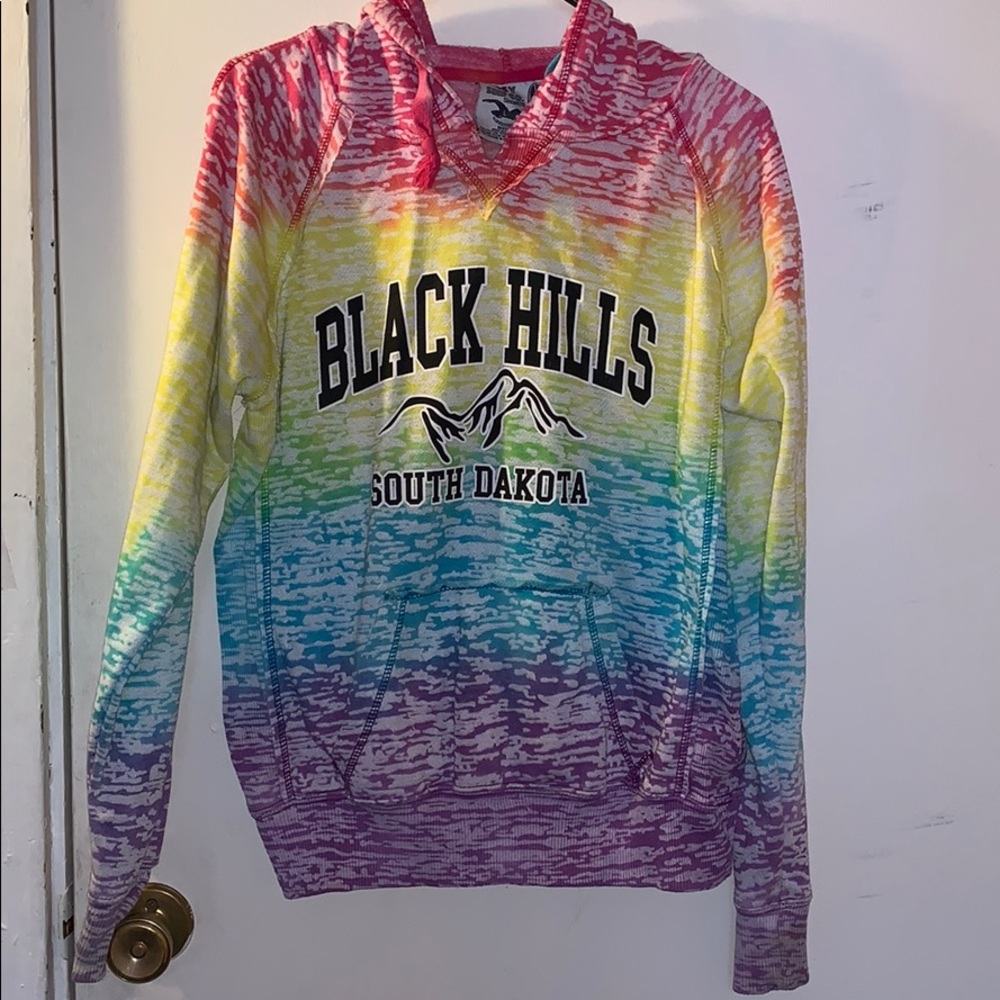 Tie-die Black Hills, South Dakota Sweatshirt